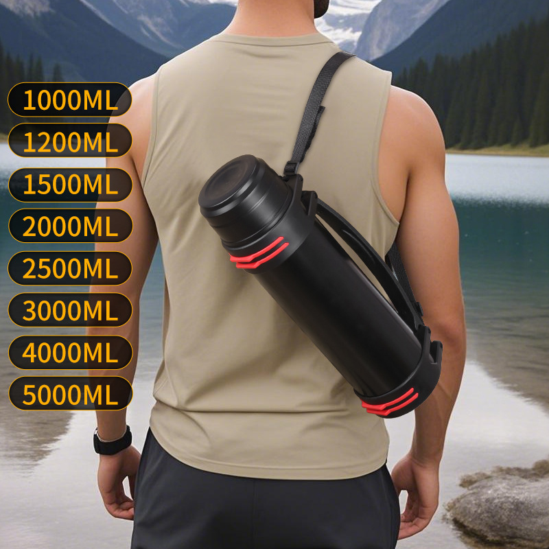 304 stainless steel insulated kettle, large-capacity car travel kettle, insulated cup, portable cold water kettle for outdoor camping details Picture