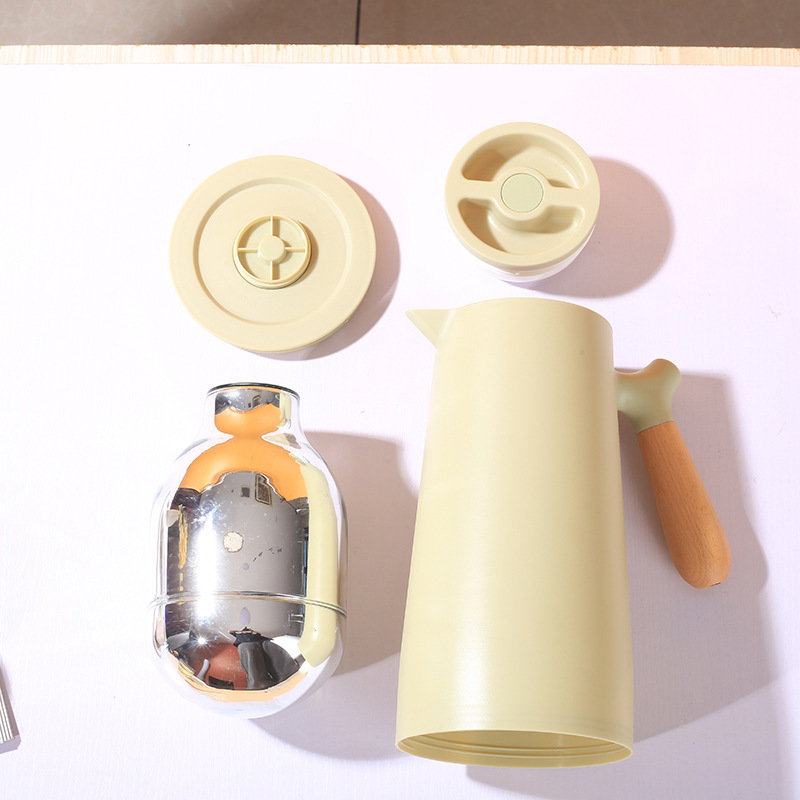 High appearance level temperature display thermos, small hot water kettle, office thermos, dormitory student glass inner liner, ins style Specification drawing