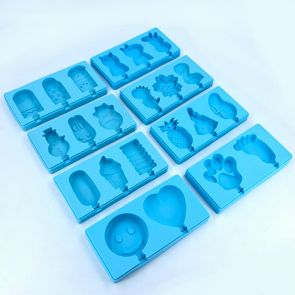 New Amazon fruit Popsicle mold with lid, platinum silicone ice cream mold, diy ice cream mold, cartoon Application Scenario
