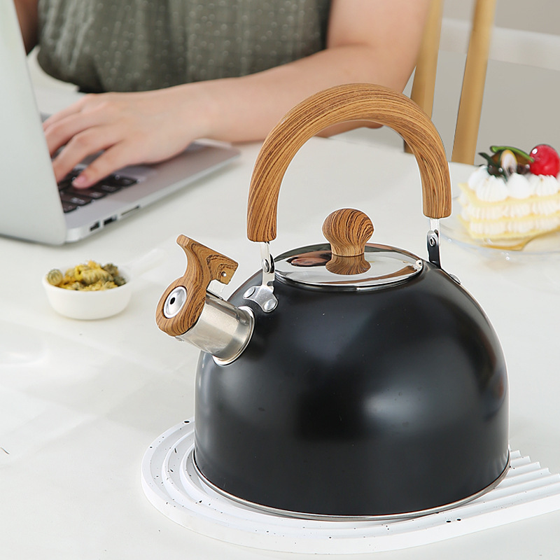 We supply cross-border stainless steel flat-bottomed kettles, hemispherical sounding water kettles, gas stoves and induction cookers, suitable for boiling water kettles Specification drawing