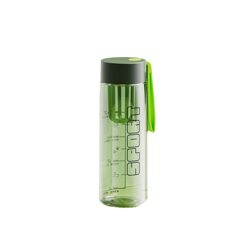 Men's sports water cup with plastic filter, heat-resistant, portable and easy to use in summer, large-capacity female student tea cup Item Picture