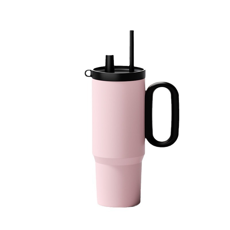 New cross-border stainless steel ice cup vacuum insulated cup, portable handle for keeping warm and cold coffee cup Item Picture