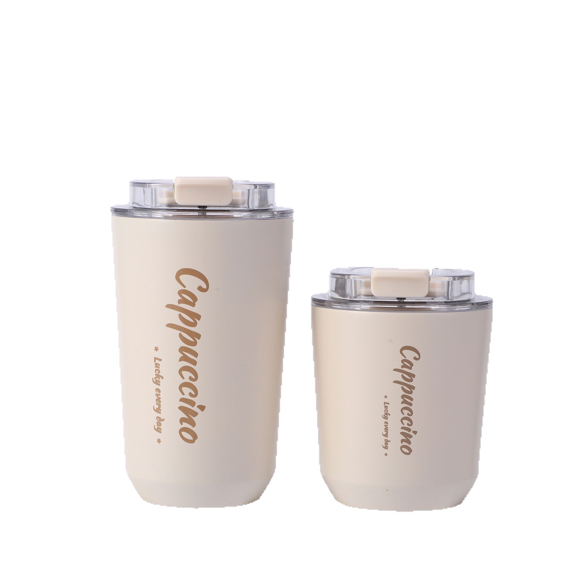 Amazon-exclusive high-appearance-level double-layer vacuum coffee cups, creative car water cups, portable stainless steel insulated cups Item Picture