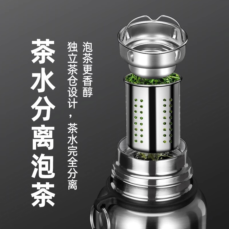 316 stainless steel insulated cup, car men's cup, outdoor large-capacity water cup, portable engraved handle insulated kettle Application Scenario