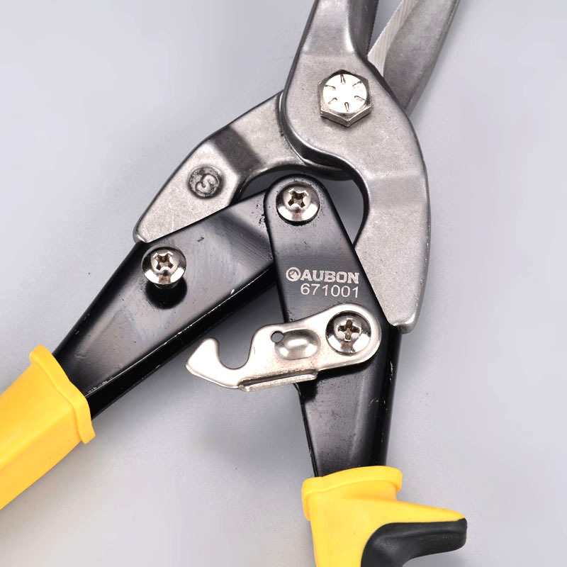 Aviation shears manufacturer wholesale 10-inch straight shears, iron sheet shears, right-bend aviation shears, table-top left-bend aviation shears Specification drawing