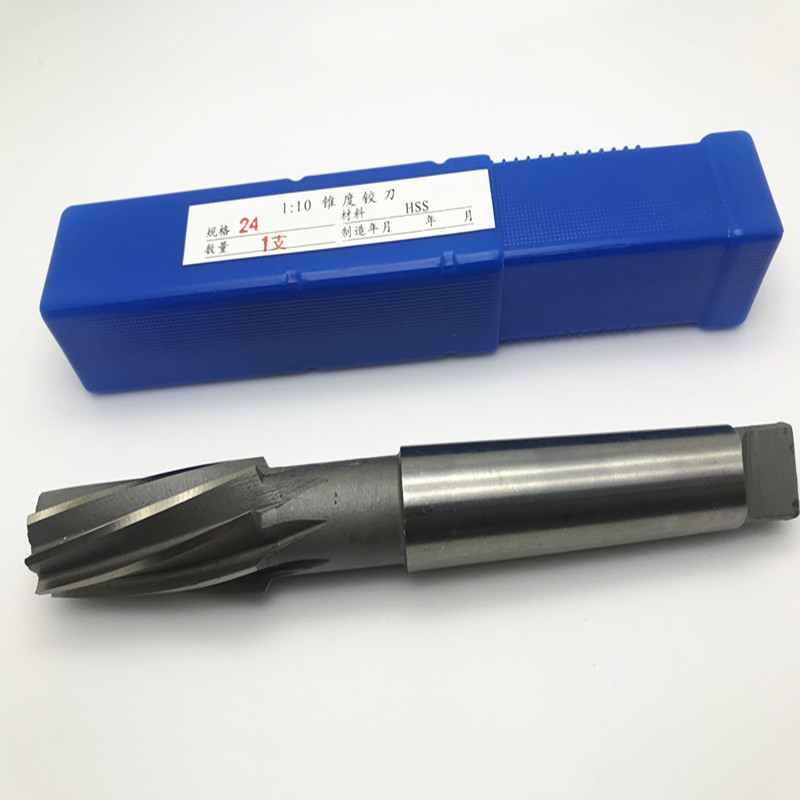 1:10 Taper reamer non-standard conical machine reamer HSS taper handle reamer 10-14-16-18-20-24-28 Application Scenario