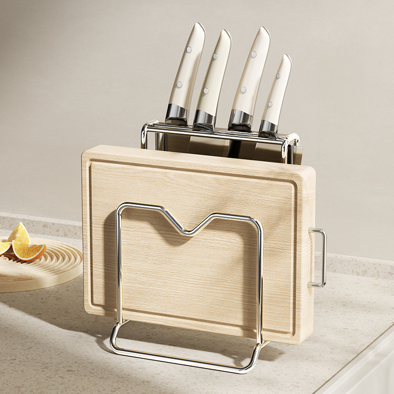 Household integrated kitchen knife multi-functional storage rack, countertop, stainless steel knife, kitchen knife stand, knife rack, storage rack, storage full figure