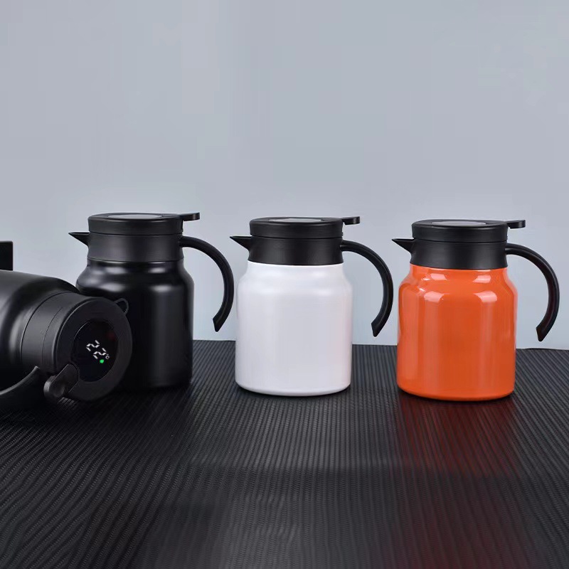 316 stainless steel stewed teapot, insulated cup, old white teapot for men and women, large capacity for home use, office coffee pot, ins details Picture