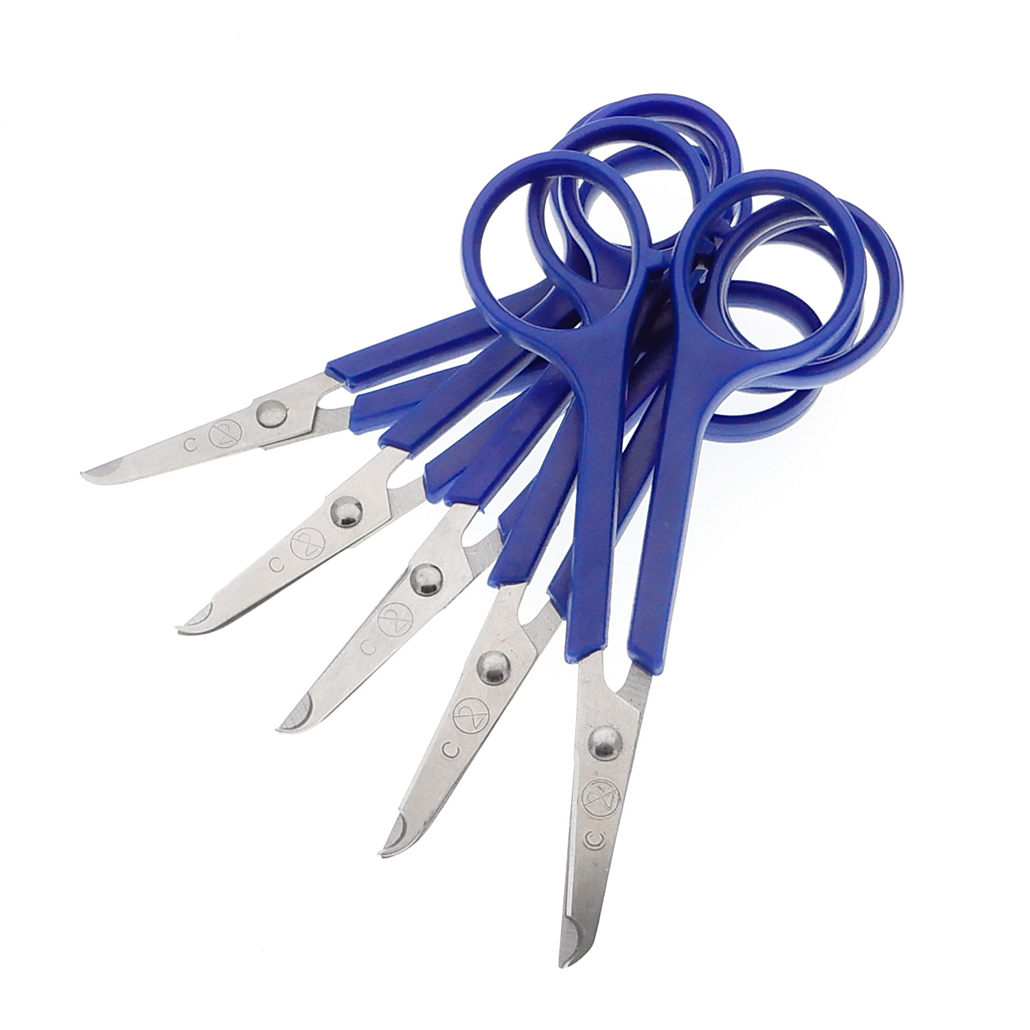 Manufacturer's in-stock stainless steel plastic handle thread removal scissors, stainless steel gauze scissors, medical bandage scissors Item Picture
