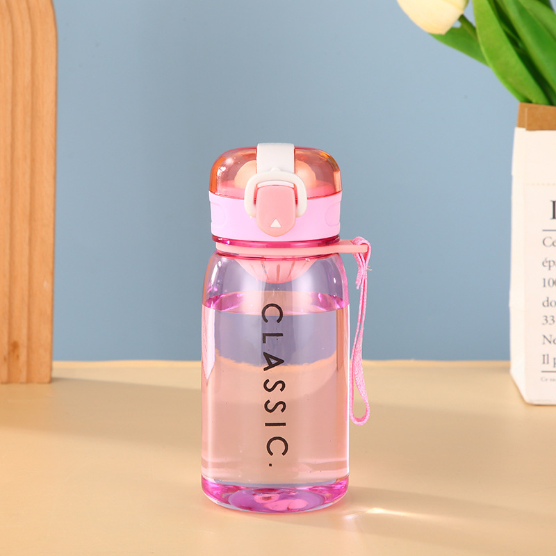 Cross-border bestseller transparent lid plastic cup outdoor sports water cup with a drawstring for easy carrying, lock to prevent leakage and reinforce the cup body Application Scenario