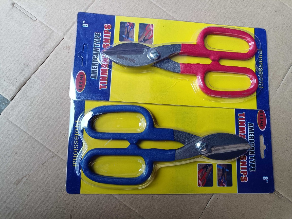 10-inch American strong iron shears, aluminum alloy aviation shears, galvanized iron shears, spring neutral American 10-inch shears details Picture