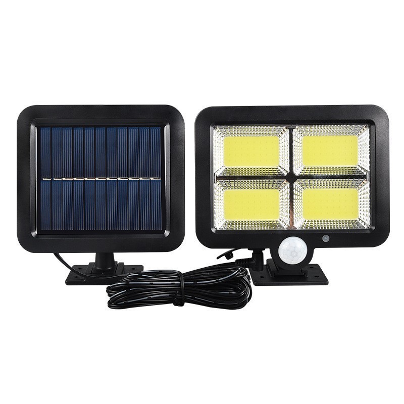 Cross-border solar lighting fixtures, outdoor garden lamps, waterproof remote control street lamps, garage lamps, automatic split sensor wall lamps Specification drawing