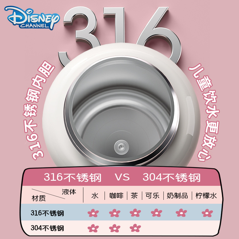 Disney Strawberry Bear Smart Insulated Cup for children, double-drinking stainless steel, special straw cup for primary school students, high appearance level Application Scenario
