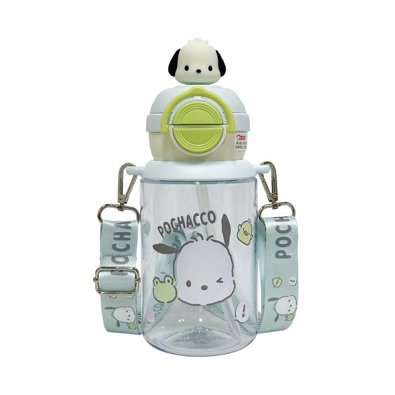 Children's water cup, Sanrio high appearance level straw cup, girls' home cute cup, cartoon portable direct drinking water pot Item Picture