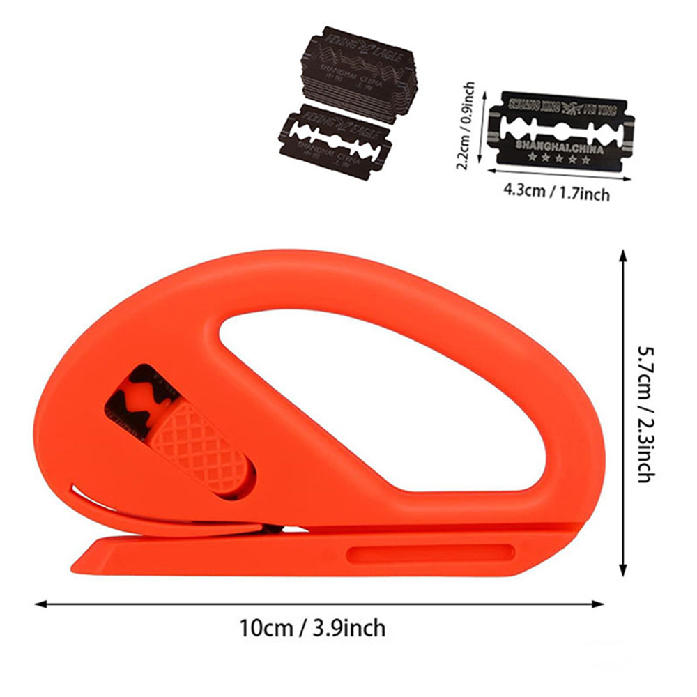 One safety cutting knife for red car film, arc-shaped color-changing cutting knife, fabric and leather cutting blade machine details Picture