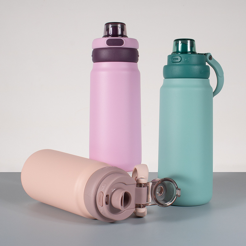 Wholesale of 316 stainless steel vacuum insulated cups, household portable straw water cups, outdoor large-capacity sports water bottles Specification drawing