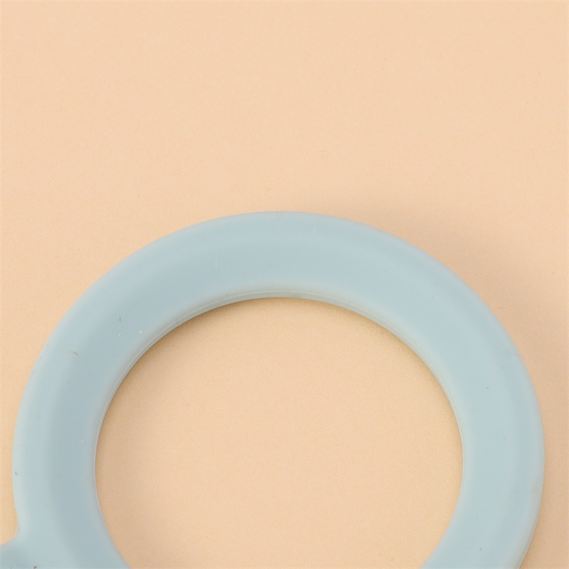 Portable water cup handle rope for mountain climbing and outdoor use, elastic small-mouthed bottle, insulated cup, silicone handle, small water cup accessory Specification drawing