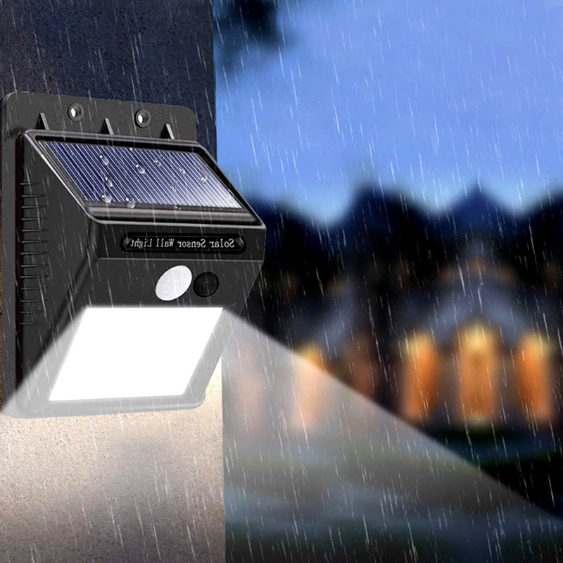 20 LED solar wall lamps, human-sensing courtyard small wall lamps, factory direct sales, one-piece consignment details Picture