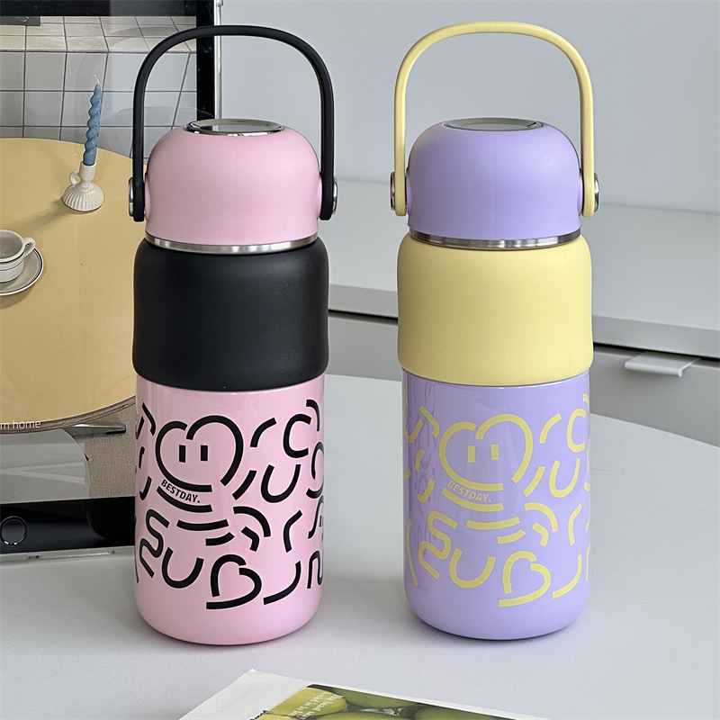 Graffiti rope mini insulated Cup 350ml stainless steel portable cup for going out, high appearance level student insulated water cup Specification drawing