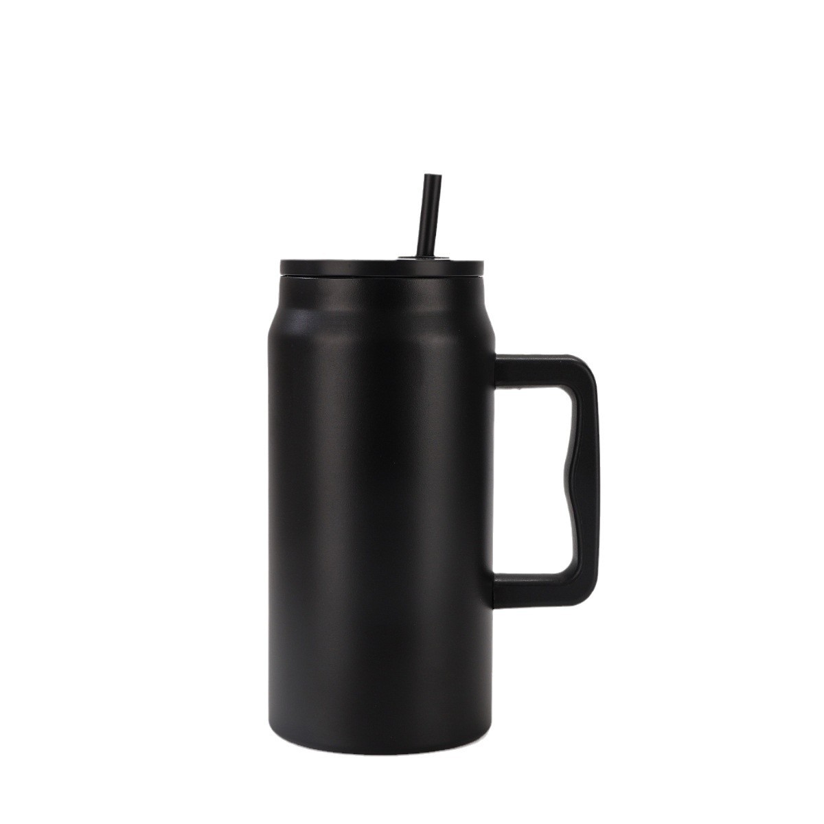 Cross-border 50oz insulated cup with handle, car cup, double-layer insulated ice cup, large-capacity beer mug with straw Item Picture