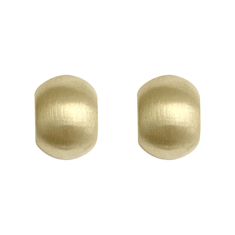 Brushed matte arc-shaped stud earrings for women, a light luxury frosted niche design earrings, a 2024 new bestseller earrings Item Picture
