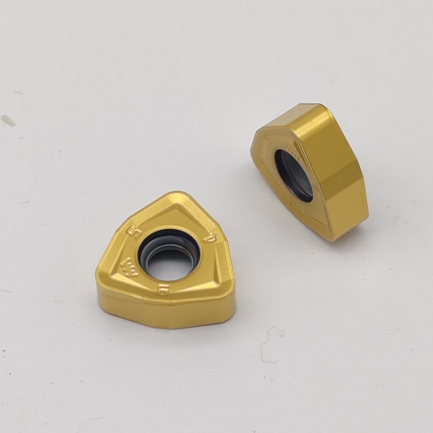 CNC peach-shaped milling cutter blade roughening insert WNMX09T316 130520ZNN-MM double-sided hexagonal fast feed full figure