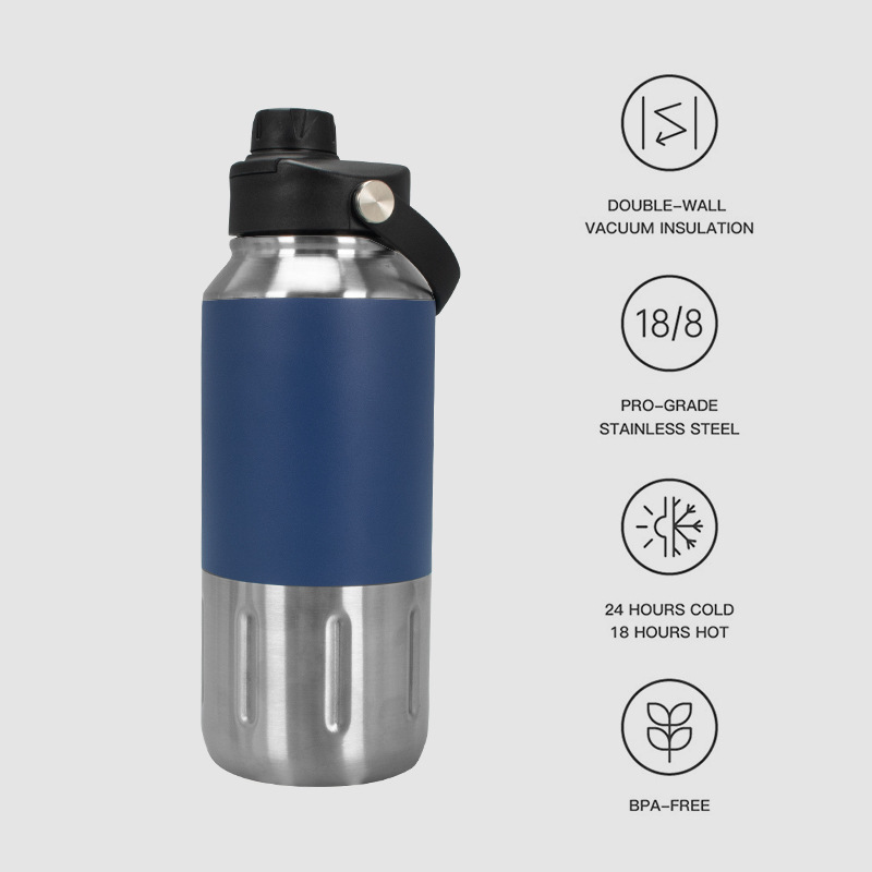 Amazon's new space flask, outdoor portable sports water bottle, sports kettle, handle, thermos cup, and thermos flask Specification drawing