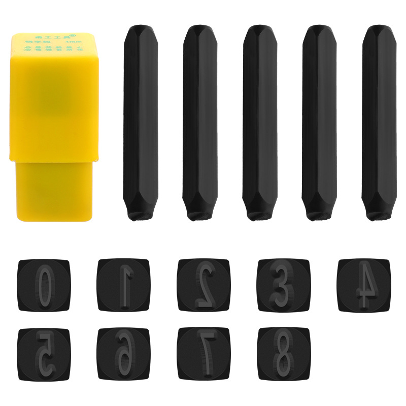 Factory direct delivery of industrial-grade metal digital letter steel character molds, sturdy and practical digital English steel character molds Item Picture