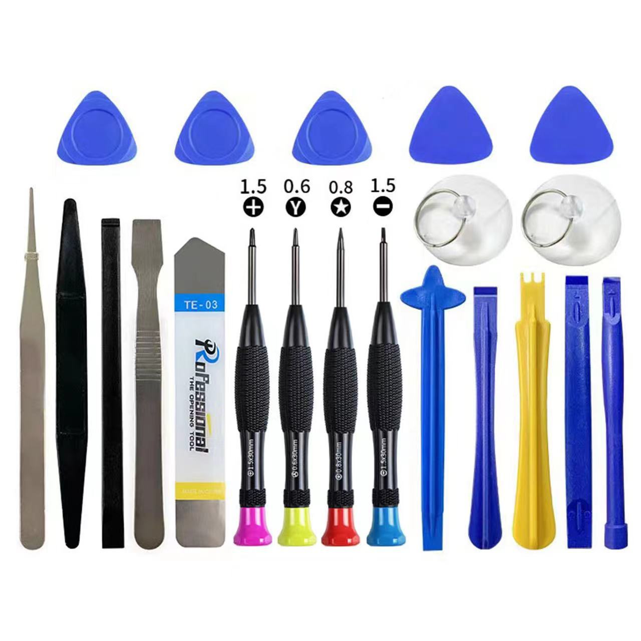 Mobile phone repair 16-piece set, electronic 16-in-1 multi-purpose precision screwdriver disassembly tool disassembly combination set Specification drawing