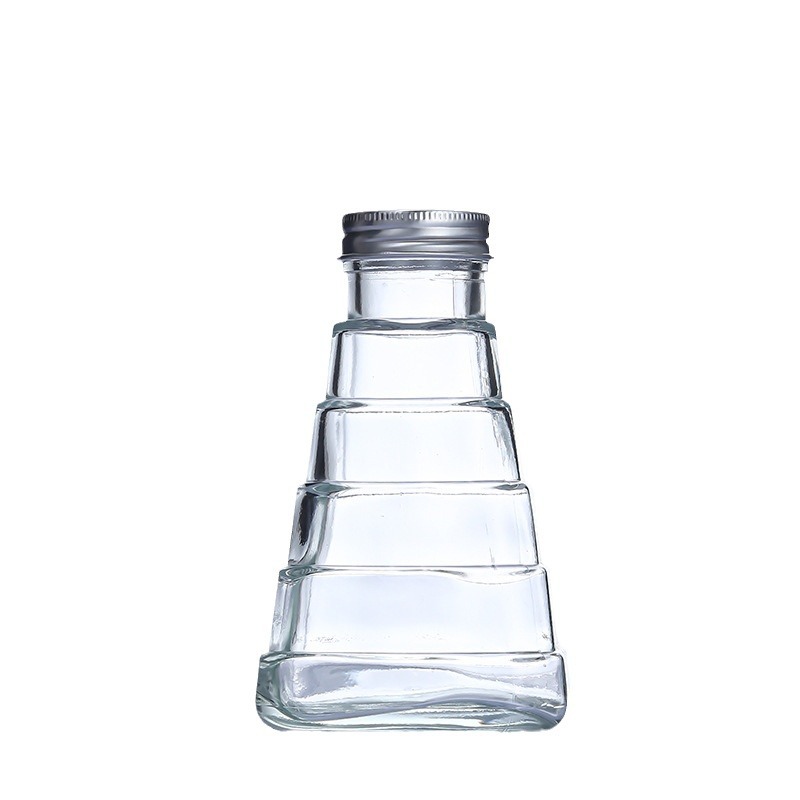 Wholesale of glass fiber mouth beverage bottles, milk tea cold brew coffee cups, creative ins beverage juice bottles, sealed glass bottles Item Picture