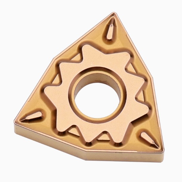 The CNC inserts WNMG080404/WNMG080408-HQ are peach-shaped cylindrical CNC tools without hard grain details Picture