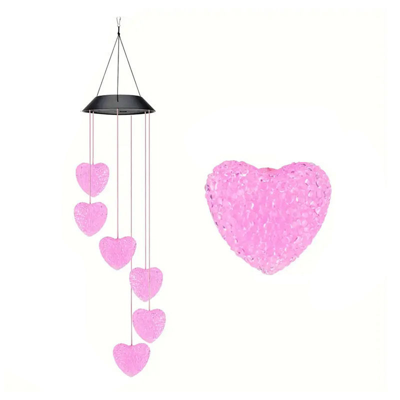 Cross-border outdoor color-changing gradient solar wind chime lights, hummingbird and butterfly landscape lights, LED courtyard decorative atmosphere lights Application Scenario