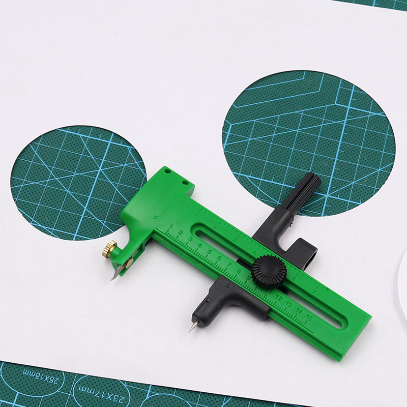 Paper-cut model circle drawing knife, circle cutting scissors, compass knife, circle cutter, office and educational circle cutting, circle drawing and circle cutting knife Specification drawing