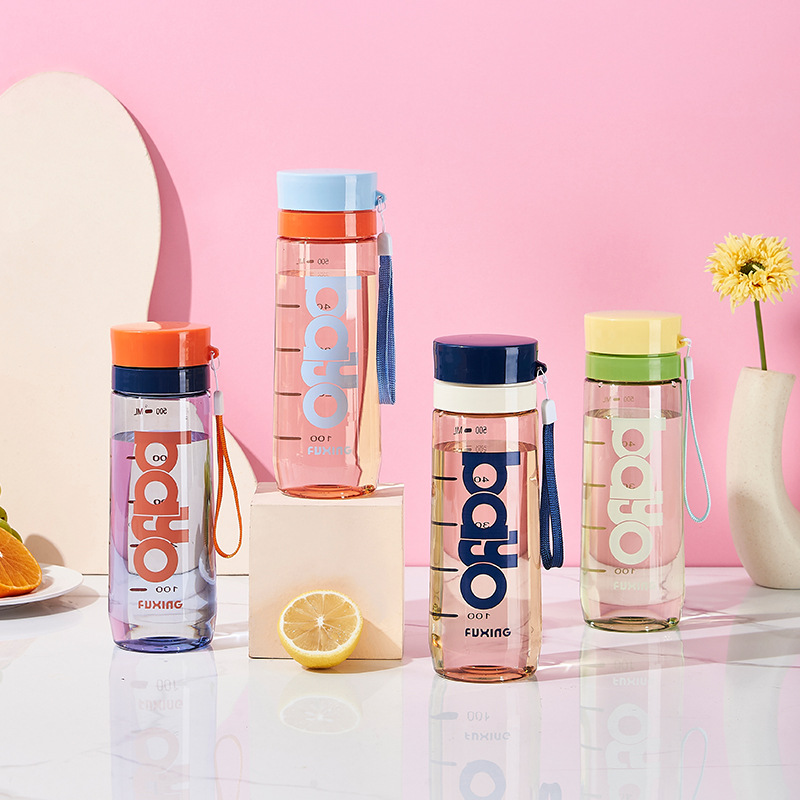 Fuxing water cup High-temperature resistant portable filtering Tea Cup, anti-drop student male and female outdoor space cup, sports and fitness water bottle full figure