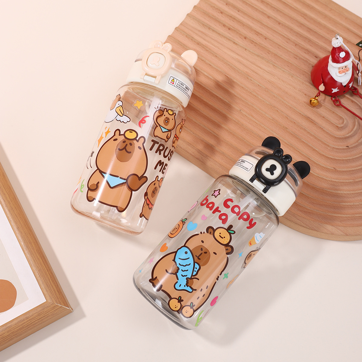 Wholesale of new Kapipala plastic cups, large-capacity cartoon straw cups, children's outdoor portable sports water bottles Application Scenario