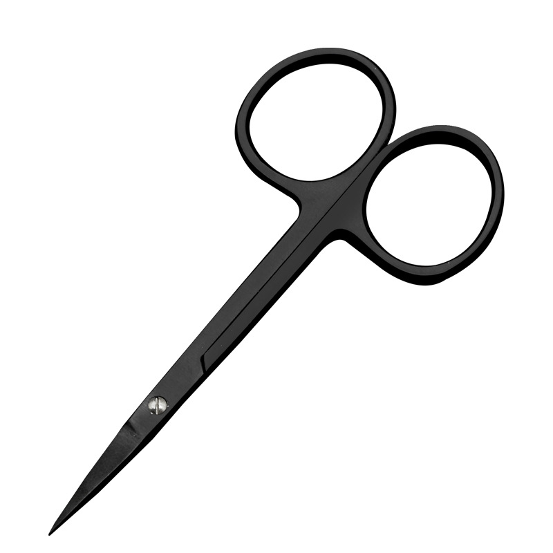 Medical scissors, porcelain-fused-to-metal black double eyelid suture and eye corner opening surgery tools, small scissors for removing ophthalmic tissue stitches Item Picture