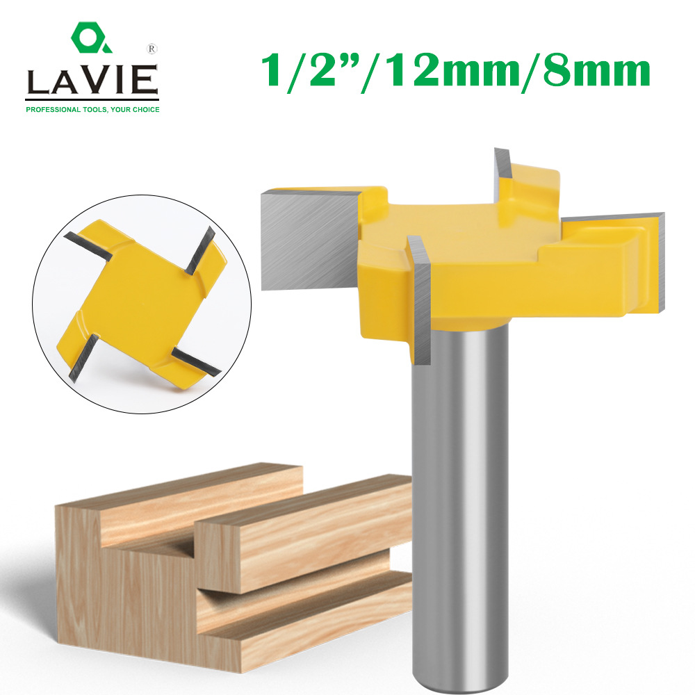1/2 handle, 8 handle, 12 handle, four-edge T-shaped knife, slotting knife, bottom cleaning knife, woodworking milling knife, engraving machine head, large diameter full figure