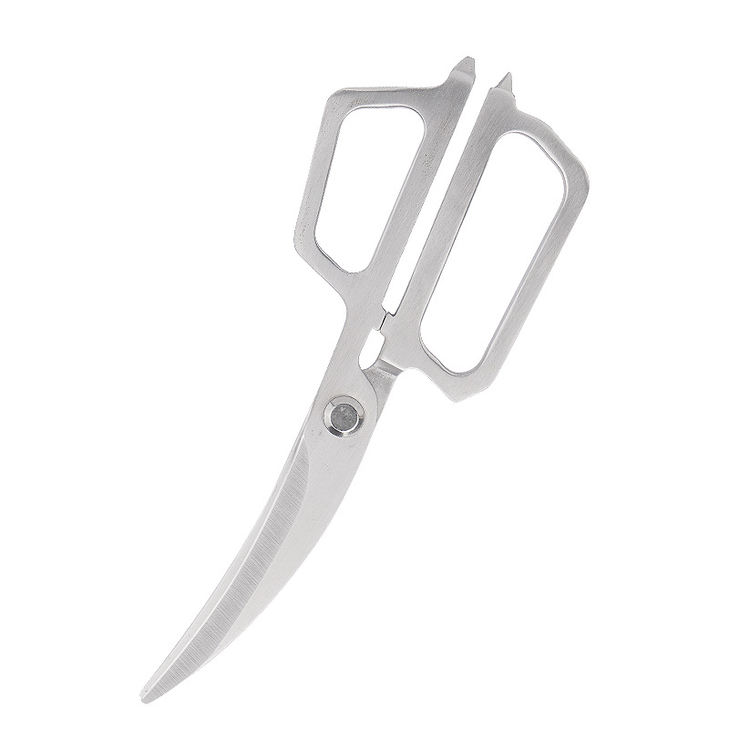 Lin Tai's extended and thickened all-steel kitchen scissors, cooking scissors, barbecue scissors, steak scissors, food scissors, chicken bone scissors Item Picture