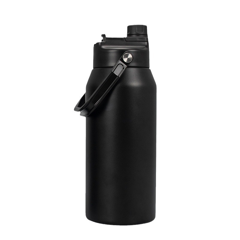 Unique mold with handle, double-drinking space pot, thermos, sports water bottle, 1800ML large capacity water bottle Item Picture