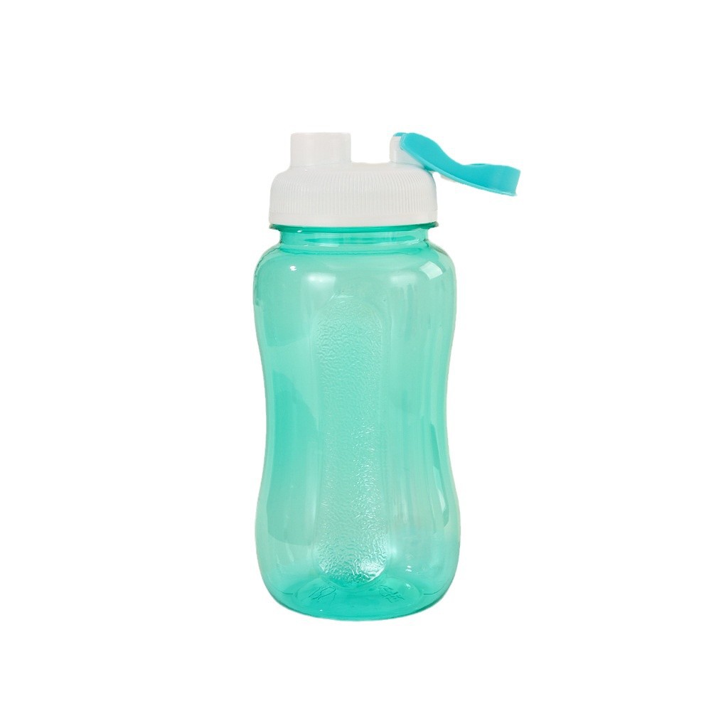 Simple and portable PET plastic water bottle, student military training cup, popular fitness large capacity Item Picture