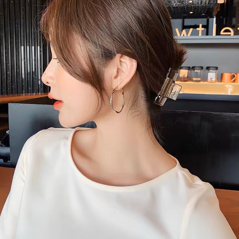 Cold and cool silver earrings for women, 2024 new style, niche design, daily commuting stud earrings, high-end and simple earrings Application Scenario
