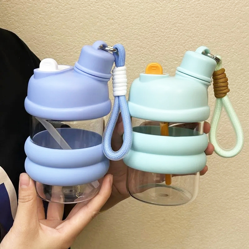 Water cup, plastic cup, cute girl cup, high-temperature resistant, simple straw cup, new style cup, water cup Application Scenario