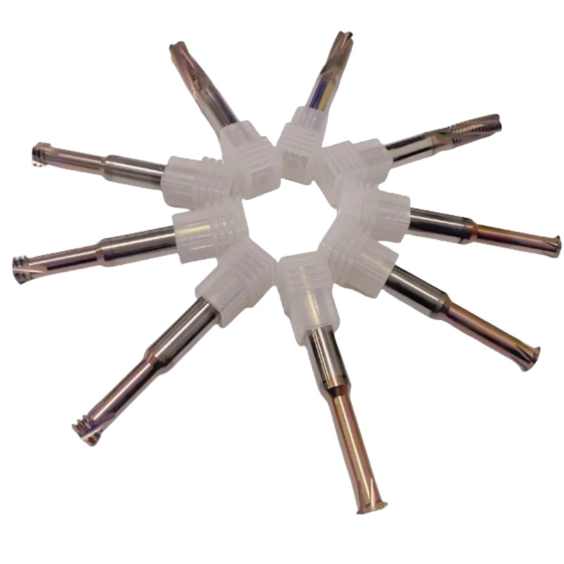 Three-tooth thread milling cutters for steel, three-tooth thread milling cutters with carbide coating, CNC thread milling cutters, made in the UK and the US Item Picture