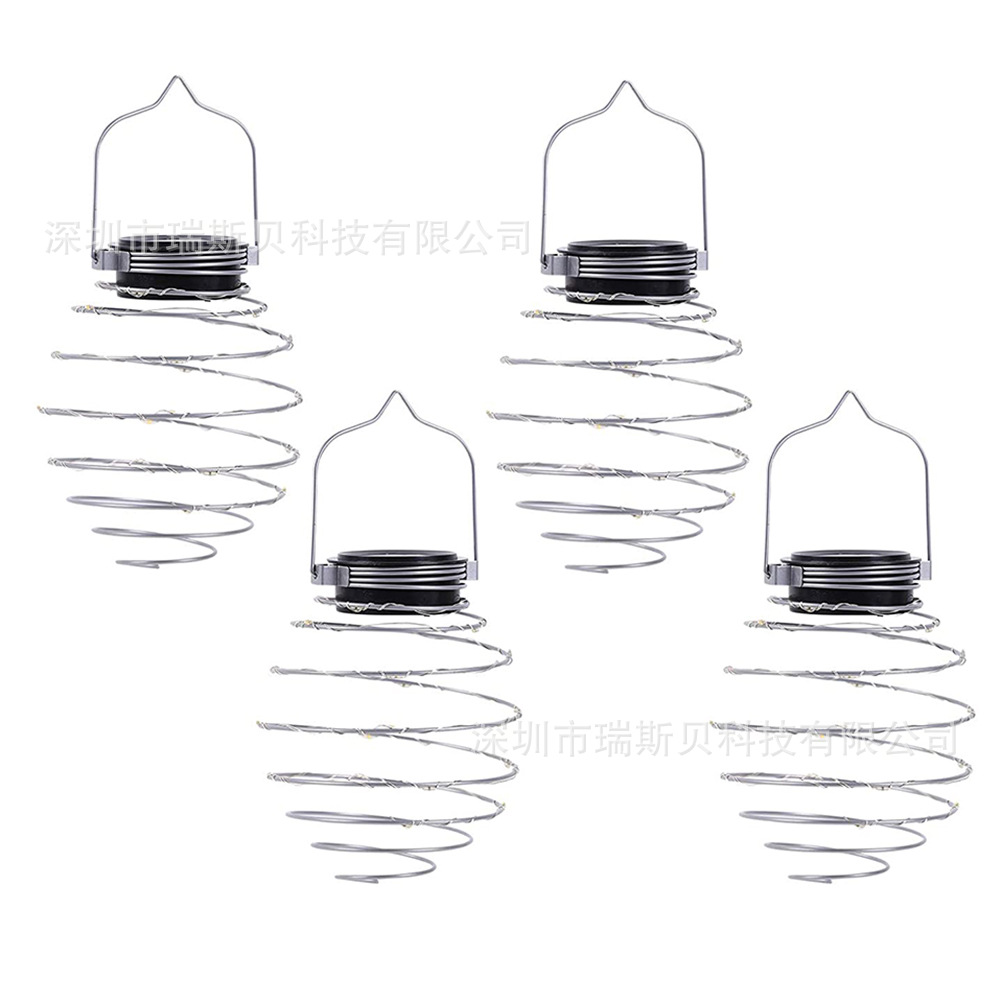 Solar-powered ironwork landscape lights, garden lights, outdoor courtyard lanterns, LED lights, pineapple decorative lights, spring lights Item Picture