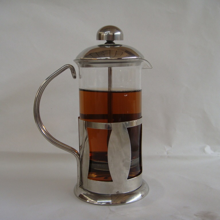 Stainless steel external drag French filter press, French press press, tea infuser, tea brewer, coffee filter, milk foam, high borosilicate Specification drawing