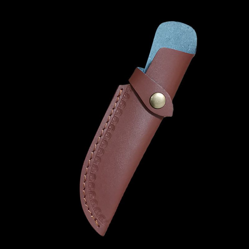Outdoor knife sheath, genuine leather knife sheath, cowhide knife sheath, portable self-defense leather knife sheath, fruit knife blade protection full figure
