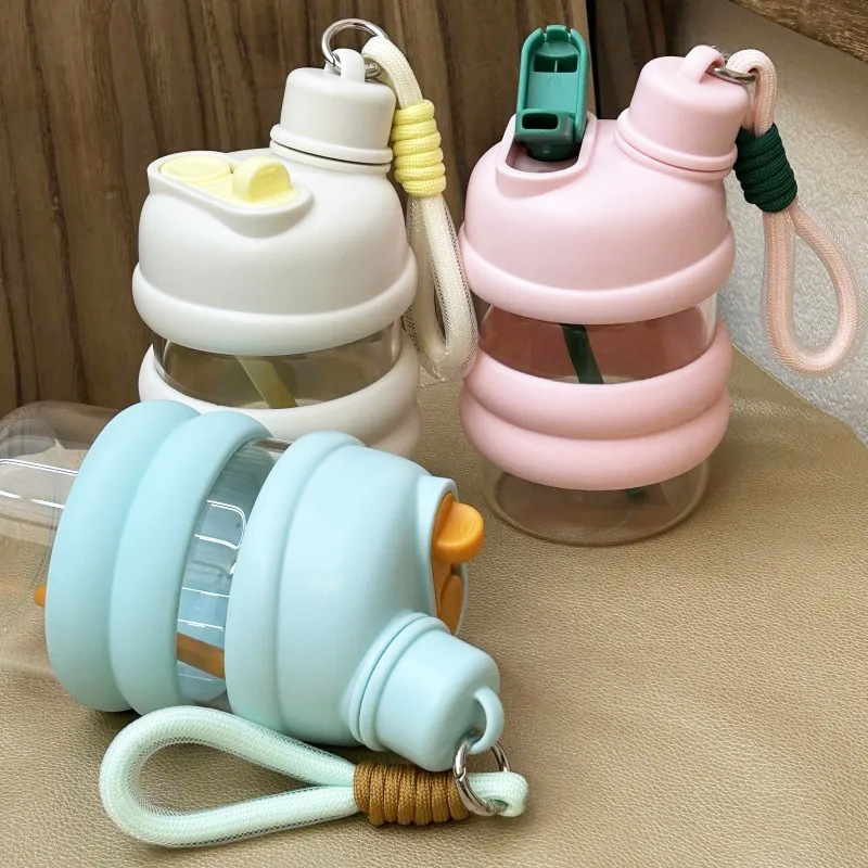 Water cup, plastic cup, cute girl cup, high-temperature resistant, simple straw cup, new style cup, water cup full figure