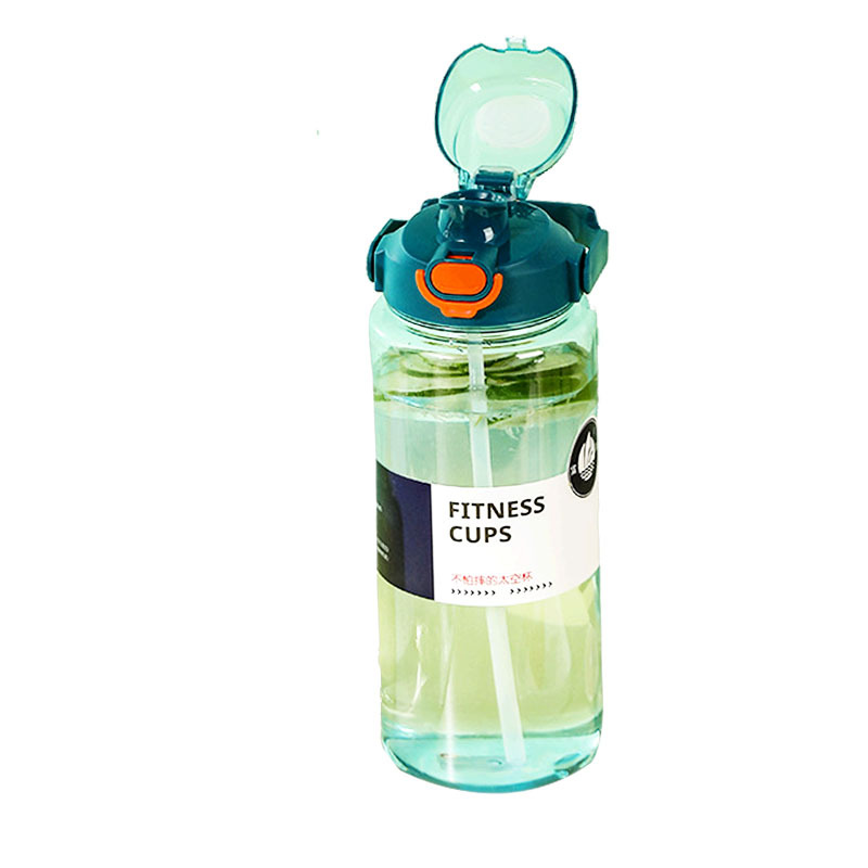 One-piece consignment large-capacity travel water bottle, summer outdoor portable sports and fitness space cup, transparent plastic water cup Item Picture
