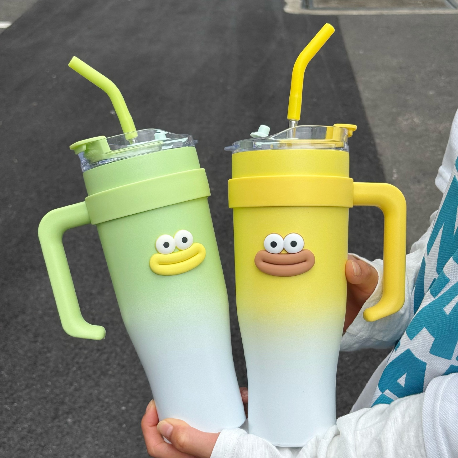 Casual high-appearure-level insulated cup, large-capacity giant 40oz car cup, 304 stainless steel straw cup, ice cup Specification drawing