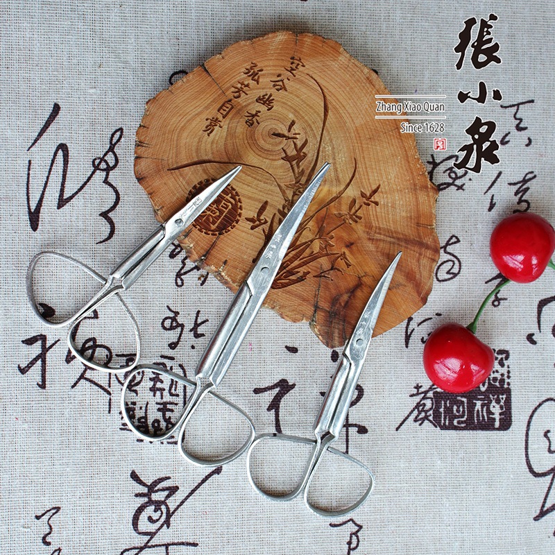 Zhang Xiaoquan's 3.5-inch thread cutting small scissors, 4-inch handcrafted small scissors, and upturned scissors Item Picture